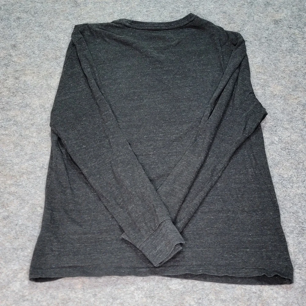Polo Ralph Lauren Mens‎ Long Sleeve T-Shirt Gray Medium Casual Logo